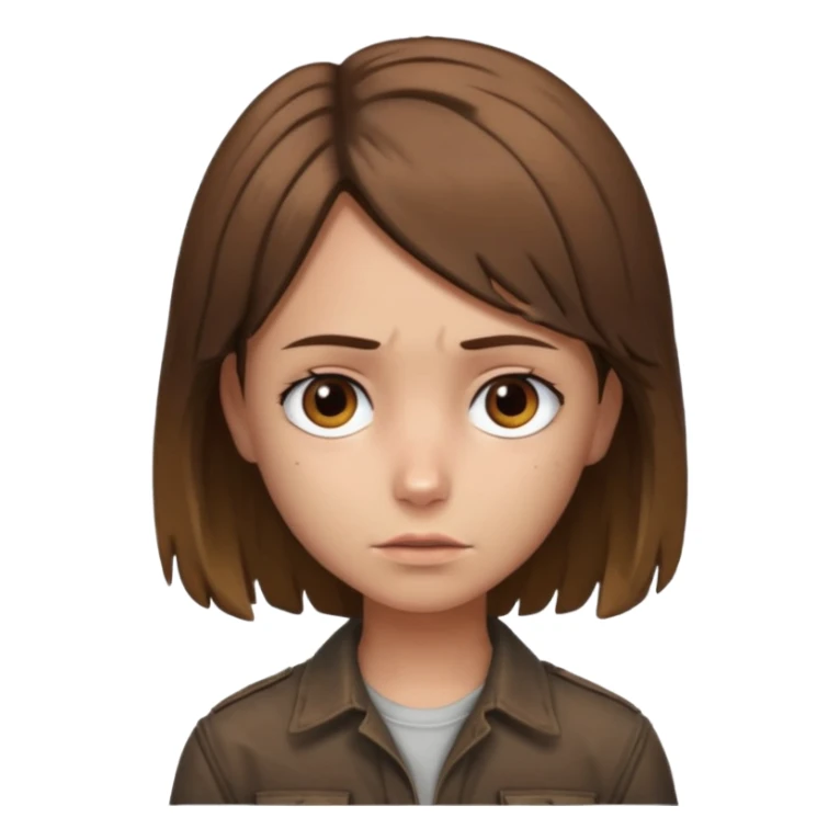 Make me a Rick grimes type hair on a girl sticker