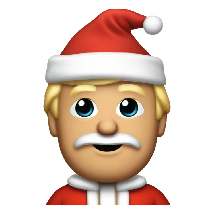 Donald Trump in santa costume  sticker