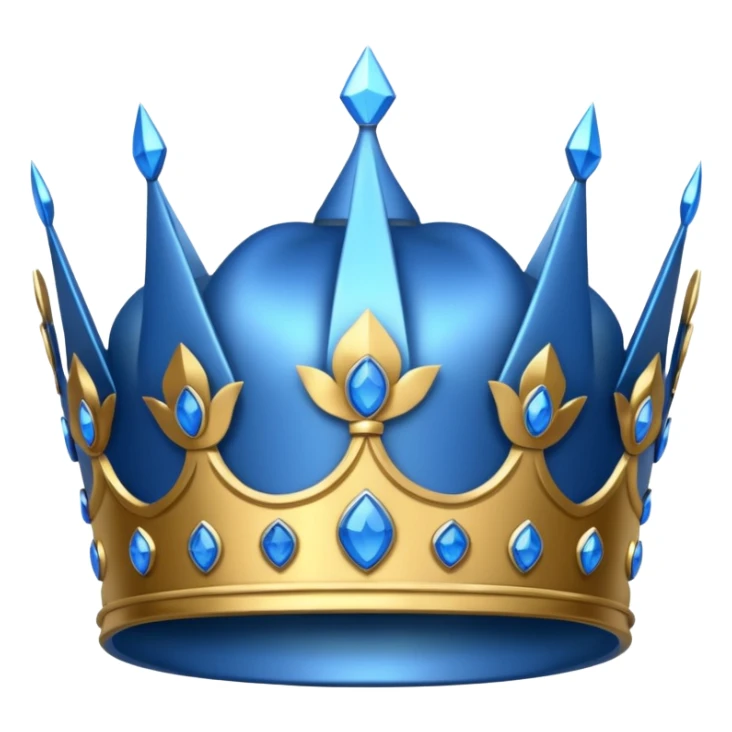 super blue crown sticker