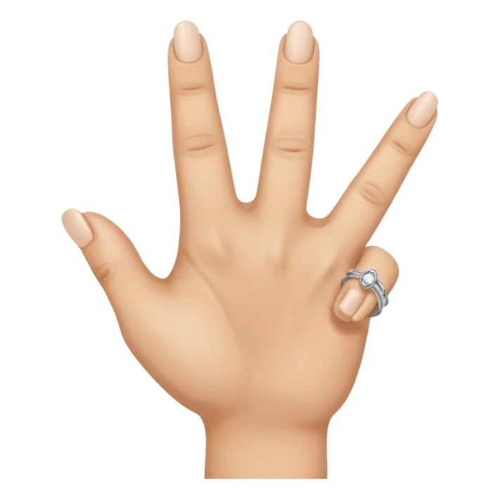 hand with middle finger and ring finger crossed sticker