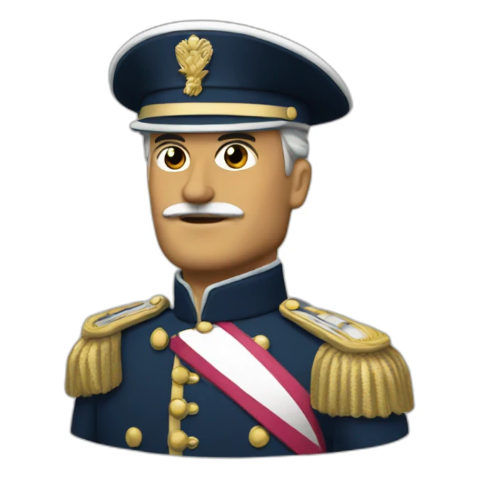A colonel of the french army sticker