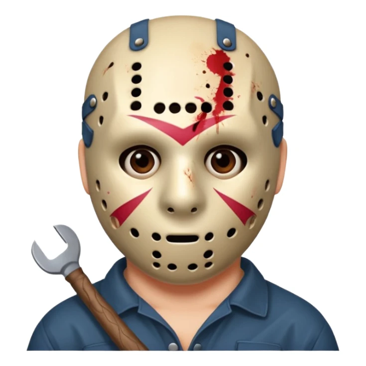 Jason Voorhees, looking cute, looks like he is in love sticker