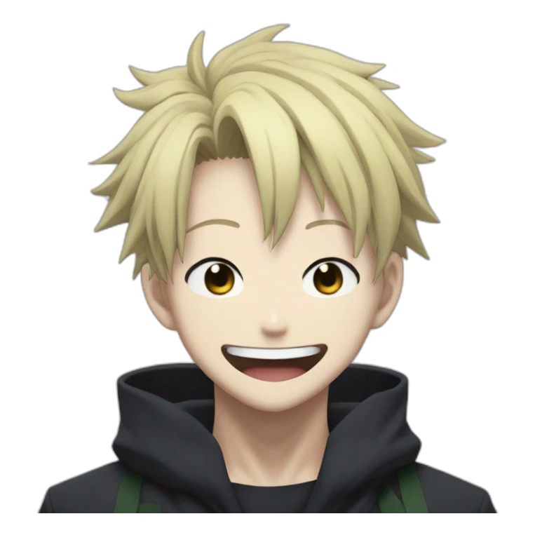 Satoru gojo from jujutsu kaisen laugh sticker