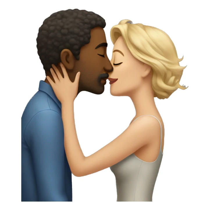 Man kissing women sticker