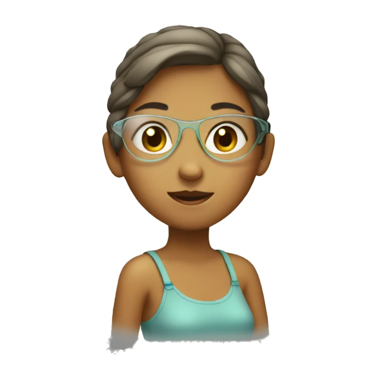 Girl in glass sticker