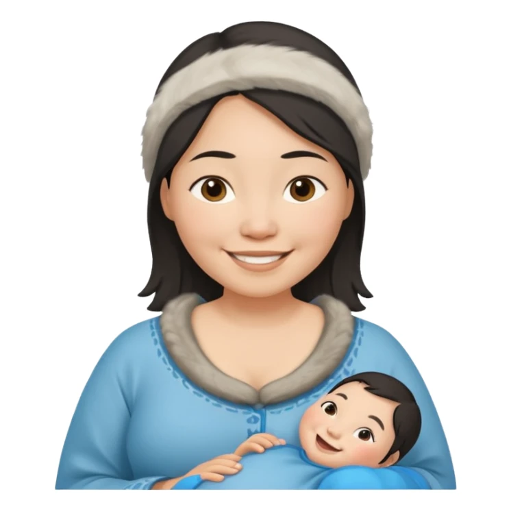 pregnant inuit woman sticker