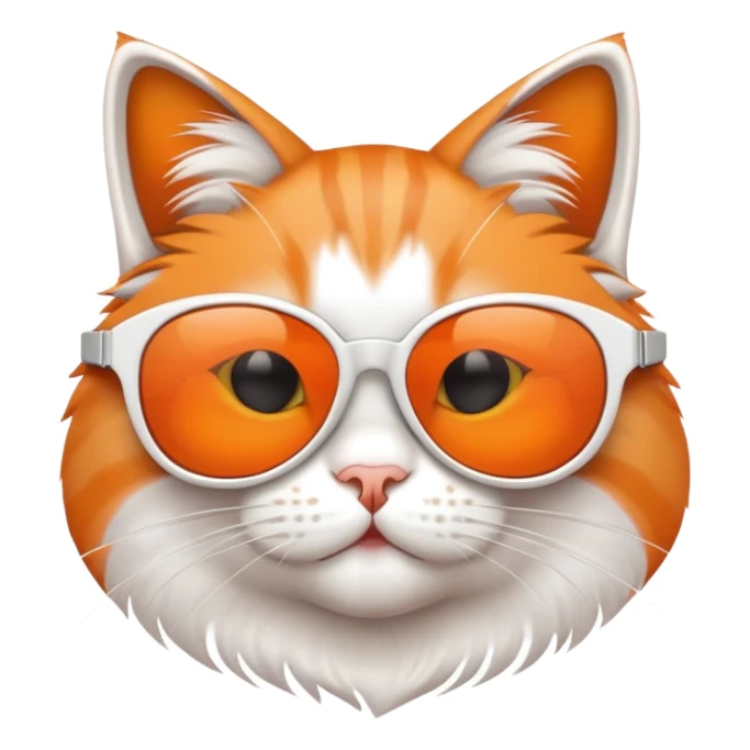 cat wearing sunglasses sticker