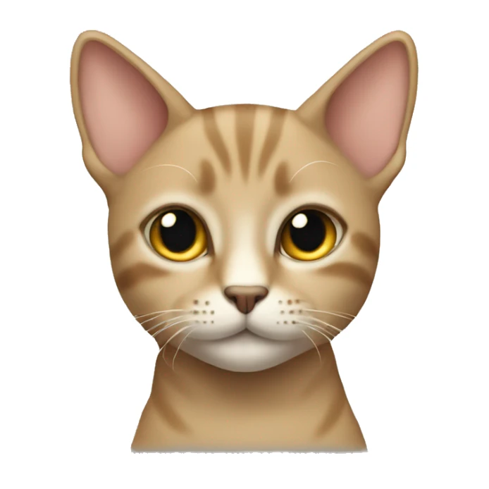 Tan short-haired cat  sticker