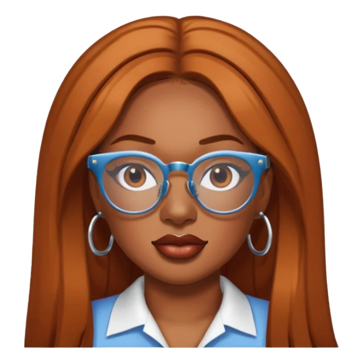 Megan Thee Stallion wear glasses sticker
