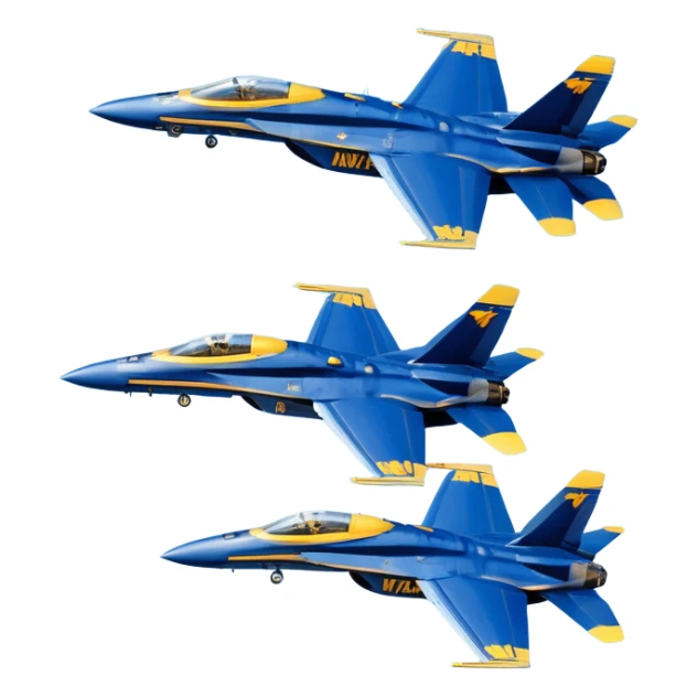 four US Navy Blue Angels f/a-18s flying in diamond formation sticker