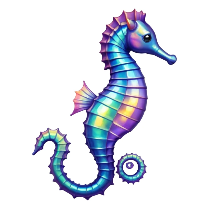 A seahorse sticker