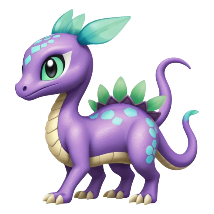 Meloetta-Goodra-Spyro-Toothless-Stitch-Pokémon-Fakémon-creature-hybrid sticker