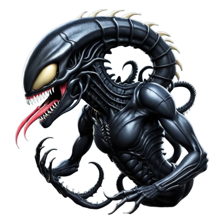  Venom-Xenomorph-hybrid-fantasy-creature sticker