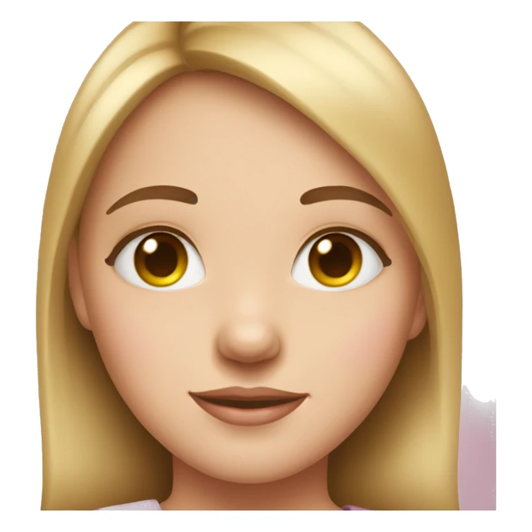 girl with hearts on her eyes sticker