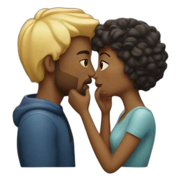 Man and woman kissing in cinema sticker