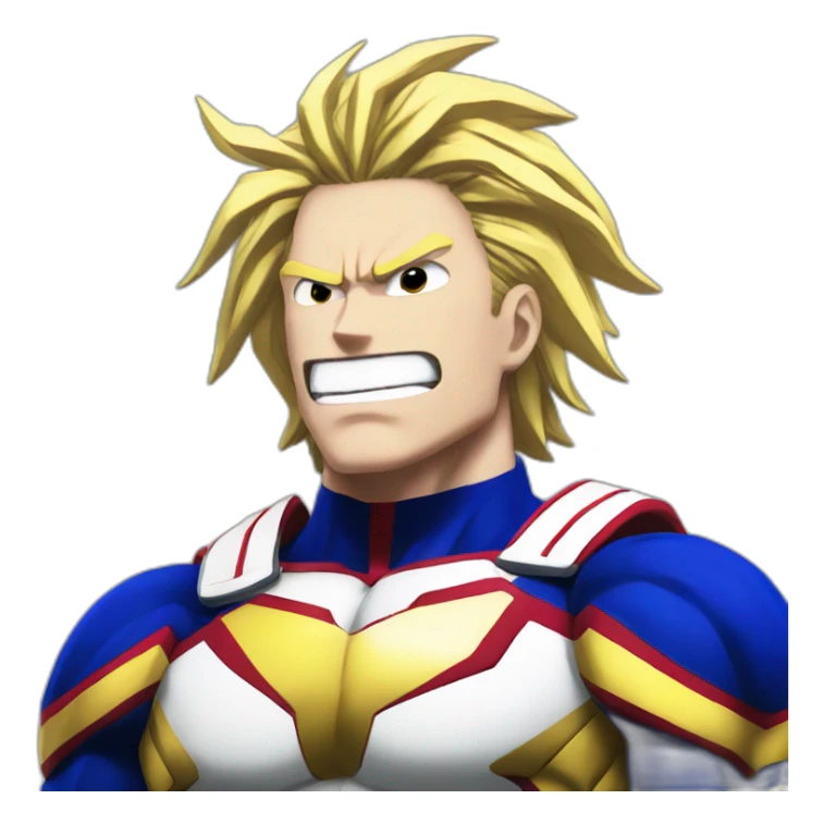 All might my hero academia motivated sticker