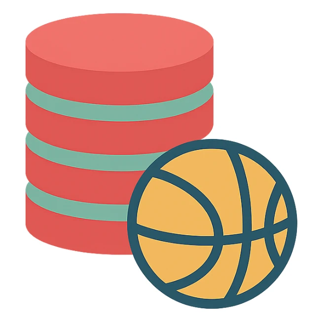 betting logo featuring a stack of poker chips and a sports ball, bold and simple sticker