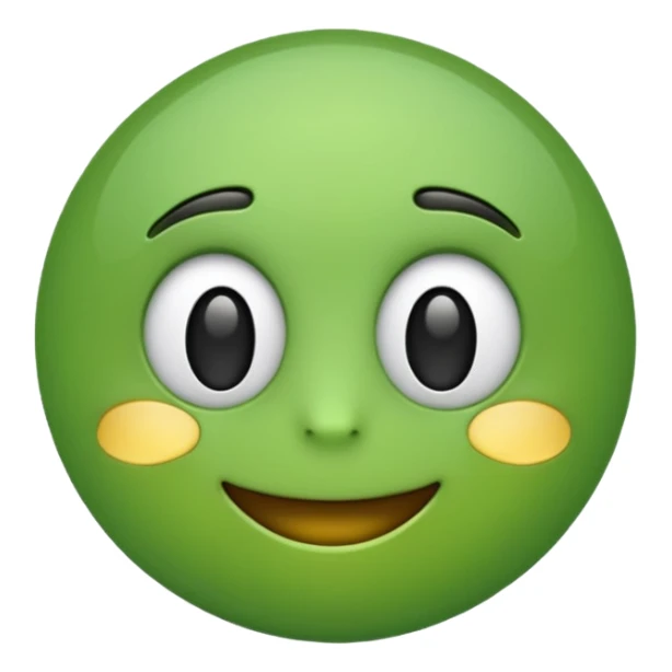 ❌ change the emoji color from red to green color sticker