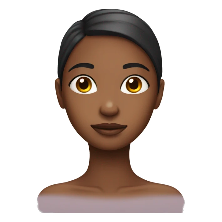 Girl with dry skin sticker