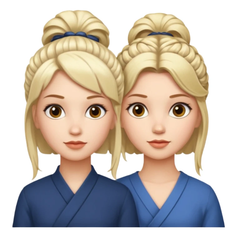 two sisters – Sonya and Taya (there is a general similarity, but they look different) sticker