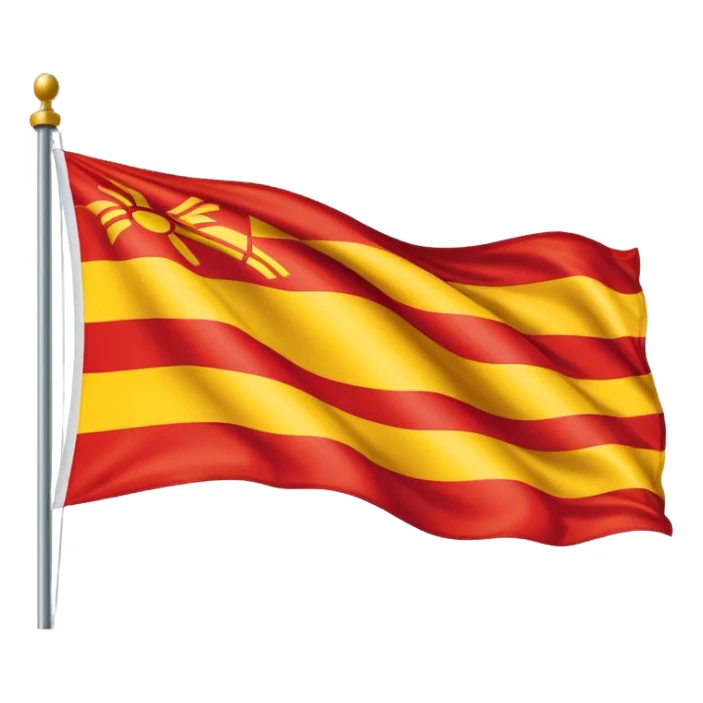 bandeira da Catalunha estilo emoji whatsapp sticker