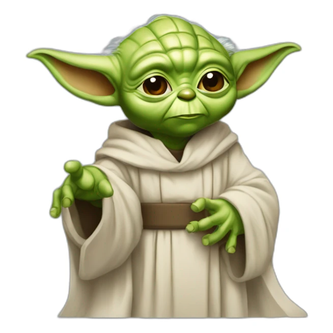 Yoda et d'arc t'adore se séran la  maint sticker
