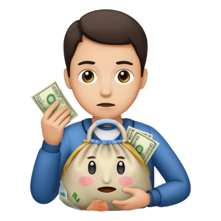 Robbery  the money not pistole sticker