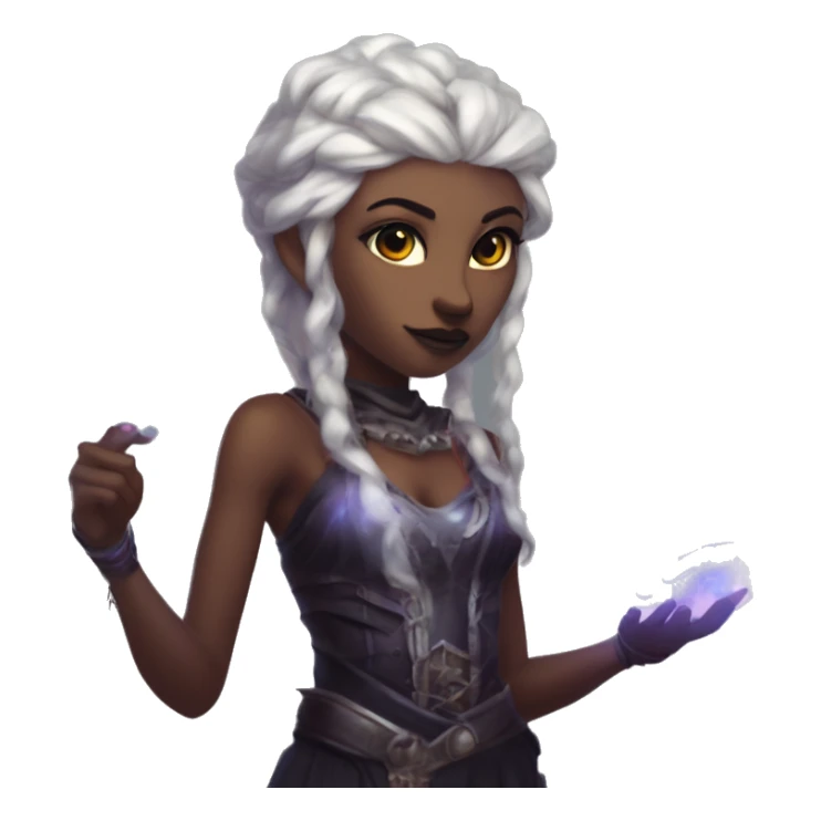 "Technomancy is the use of magic or mystical powers to control and manipulate technology” + "It's kind of like cyberpunk magic or how in some games, characters hack into systems using magic." 🖥️⚡🧙‍♂️ Make a ancient vampire technomancy goddess sticker