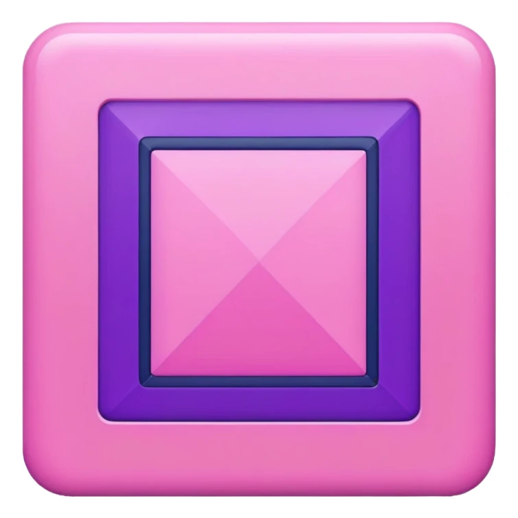 A pink and navy rectangle with a purple stripe in the middle sticker