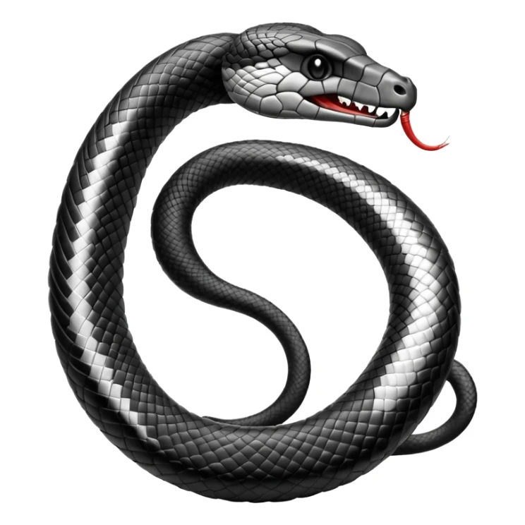 Faça o ouroboros a cobra comendo seu próprio rabo em preto e branco de forma bonita sticker