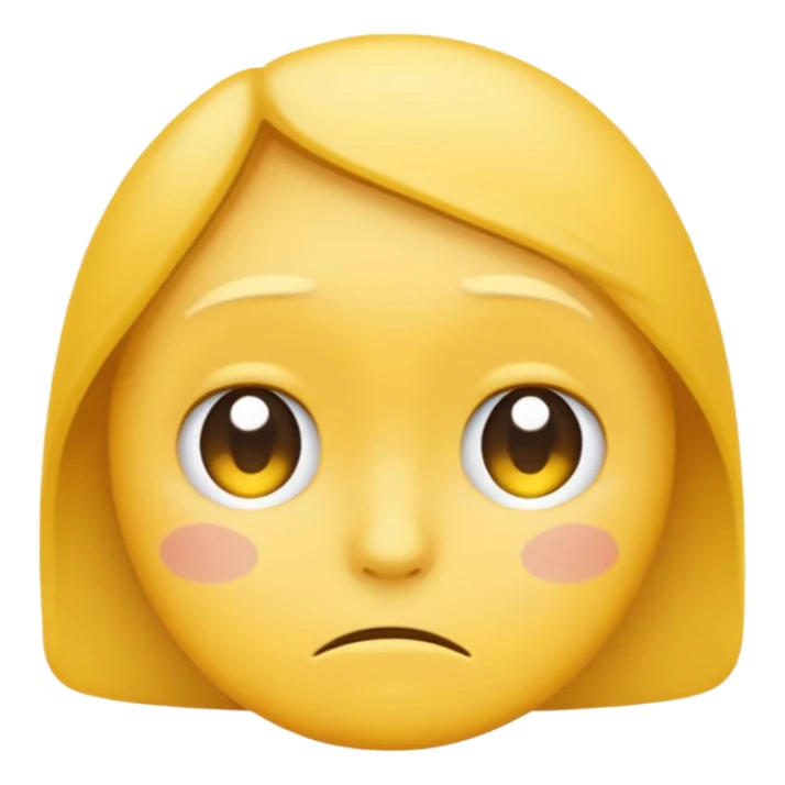 sad face classic emoji style sticker