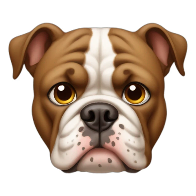 Australien bulldog brown with some tan on the face sticker