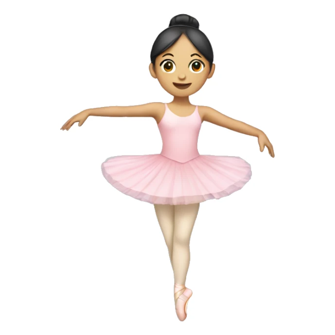 Asian girl ballerina  sticker