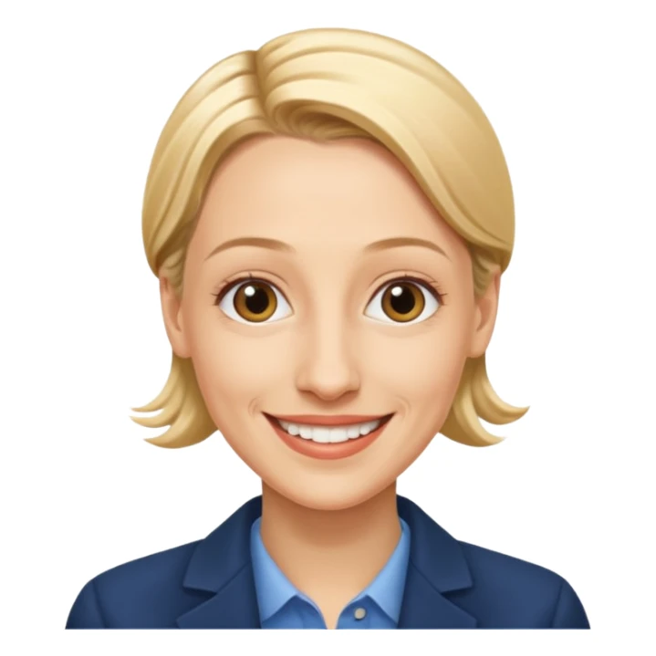 German politician Alice Weidel in a super realistic style sticker