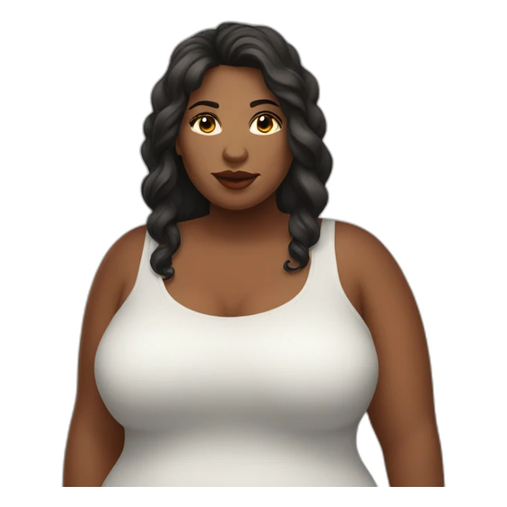 Plus size woman sticker