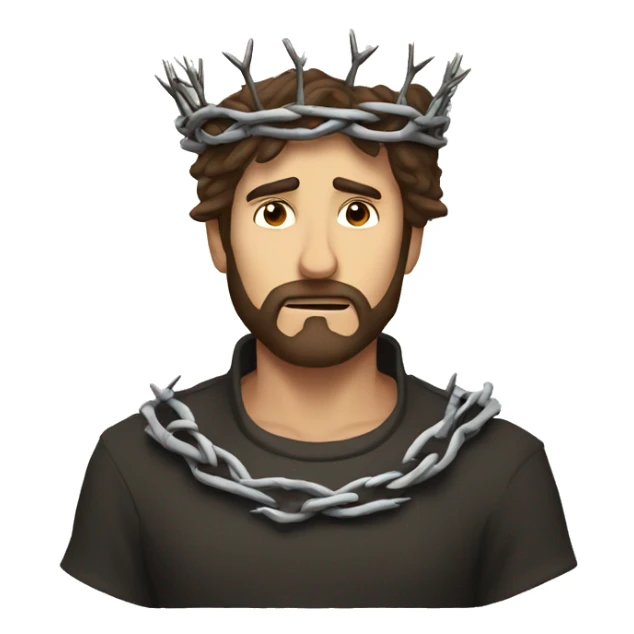 crown of thorns sticker