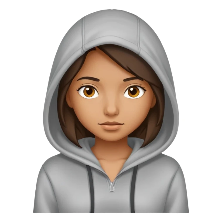 Girl with hoddie  sticker