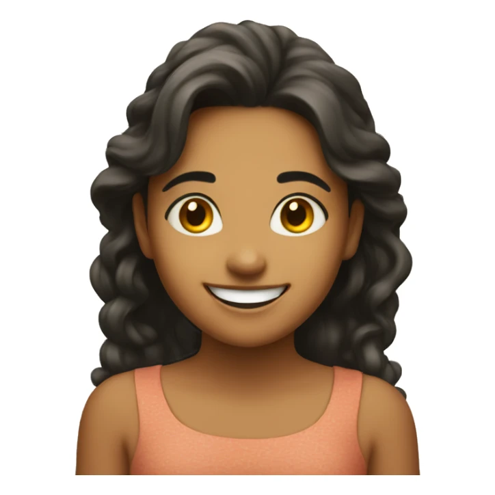 A delighted Latin girl sticker