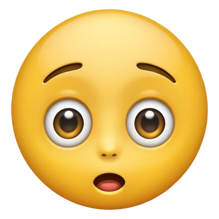 a surprised emoji with wide eyes sticker