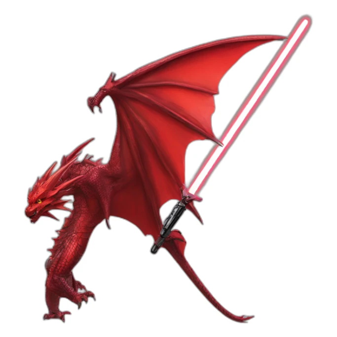 crazy-funny-cyberpunk-red-dragon-head-star-wars-laser-sword-red sticker