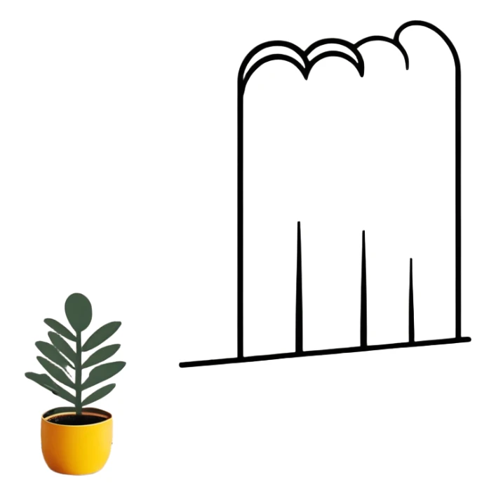 cartoon style wall nail emoji, bold lines, playful and simple sticker