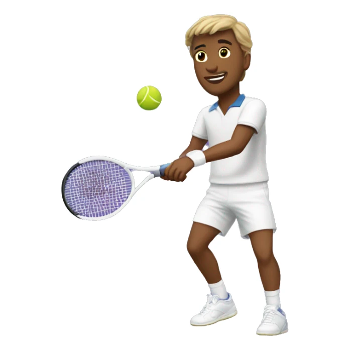 wimbledon dancing tennis player male  sticker