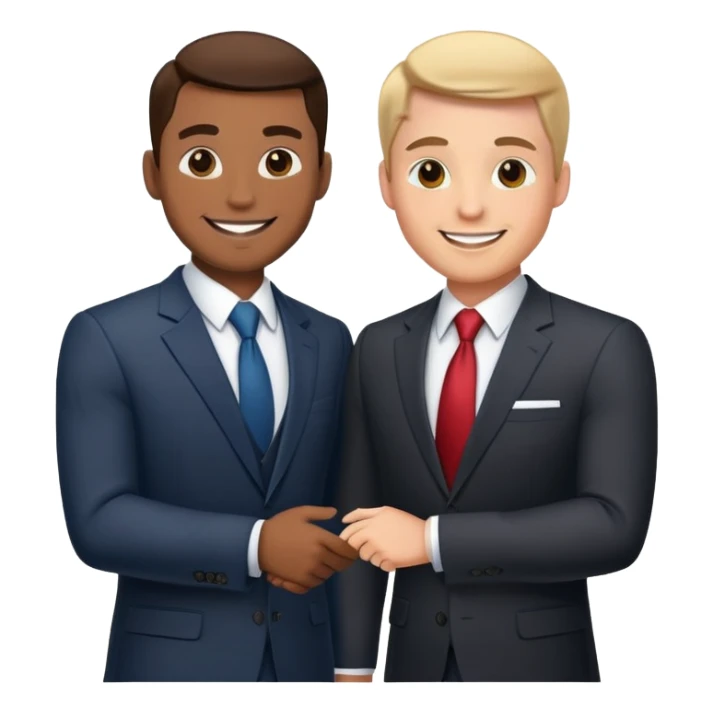 business client meeting with professional sticker