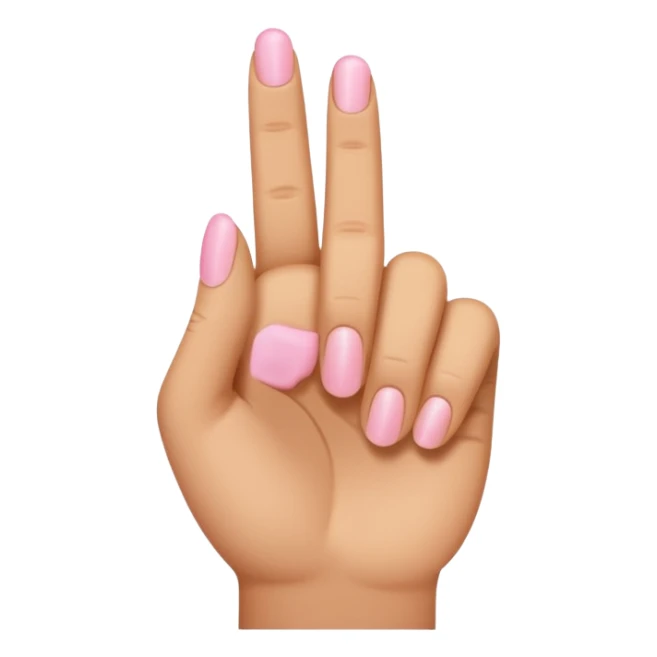 light brown hand with pinky finger raised sticker