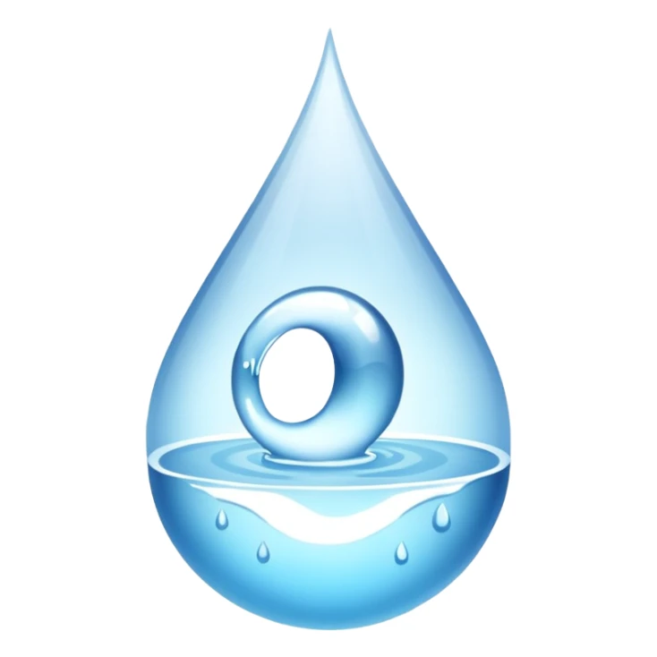 Gota de agua color blanco white sticker