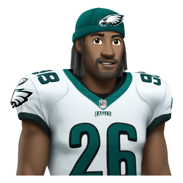 Number 26 on the Philadelphia eagles sticker