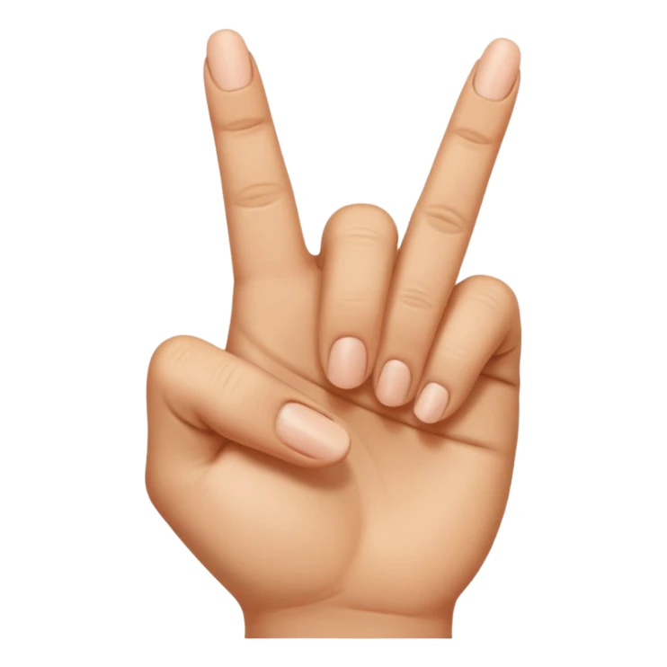 emodji de mains réaliste faisait doigt d’honneur sticker