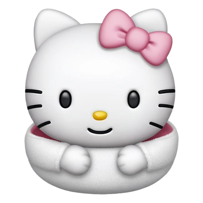 Hello kitty plush sticker