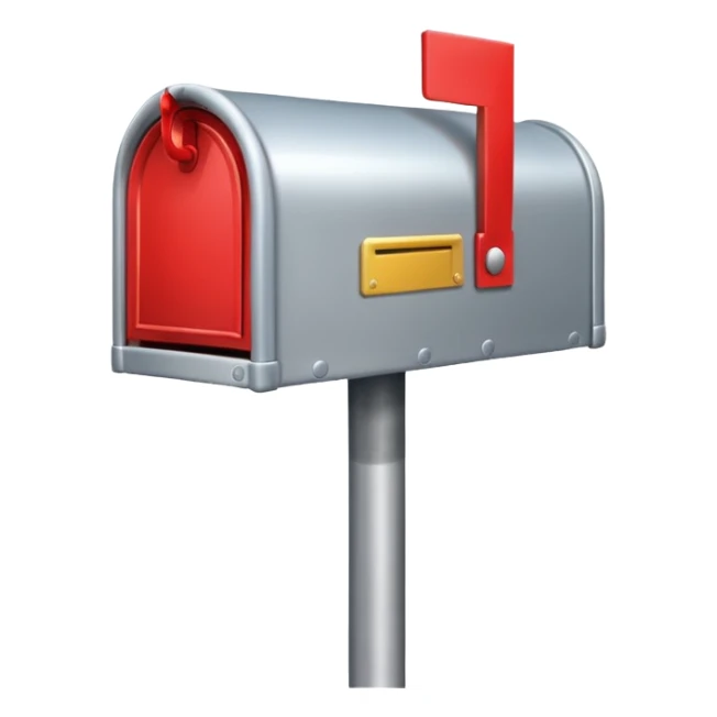 silver mailbox sticker