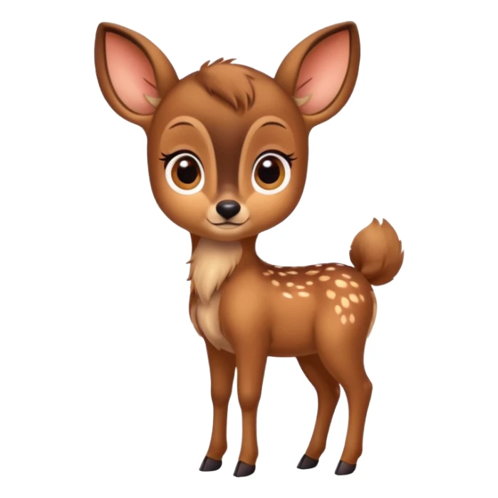 A cute full body Bambi  sticker